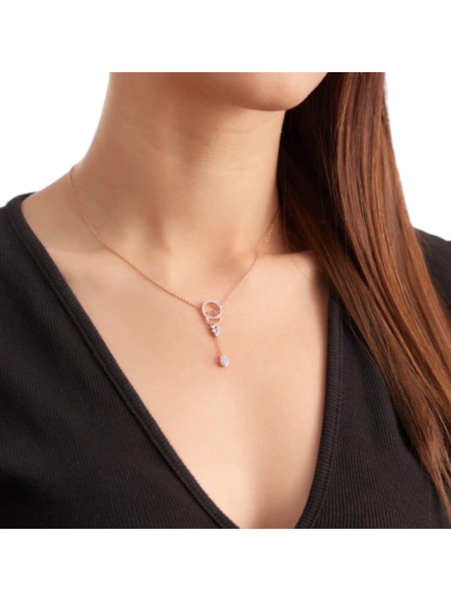 Trendy 925 Sterling Silver With CZ Stones Gold Plated Pendant With Chain For Women By Kesardeep